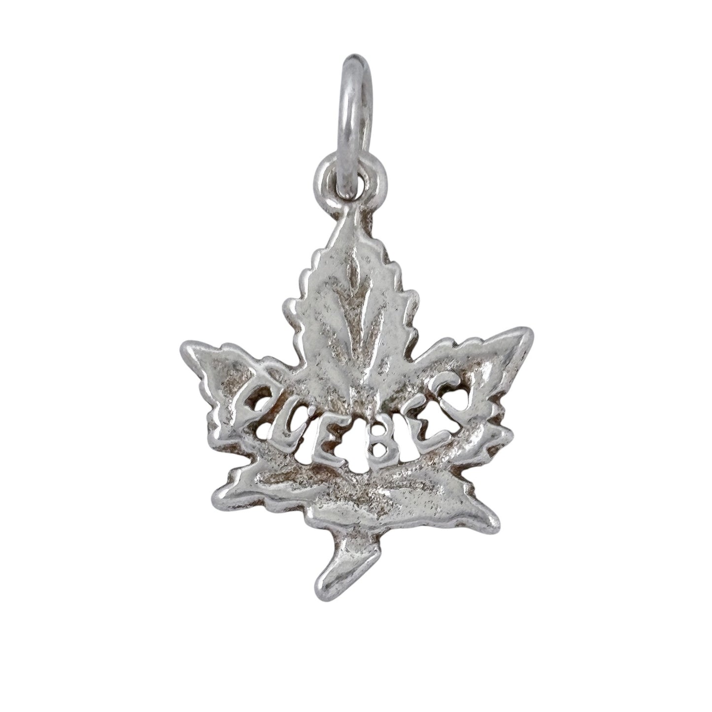 Vintage Sterling Silver 925 Quebec Maple Leaf Charm