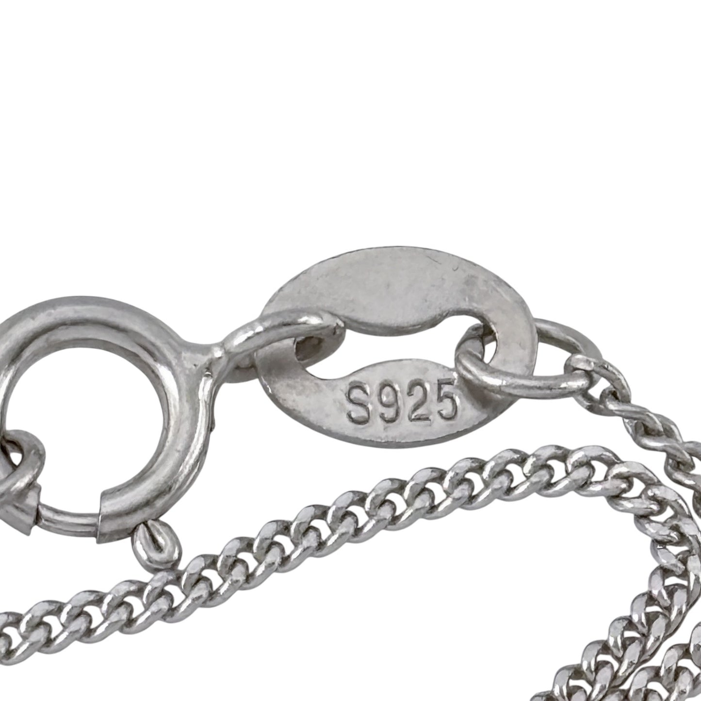 Vintage Sterling Silver 925 Curb Link Chain Necklace 15.5", 16.5", 17.5"