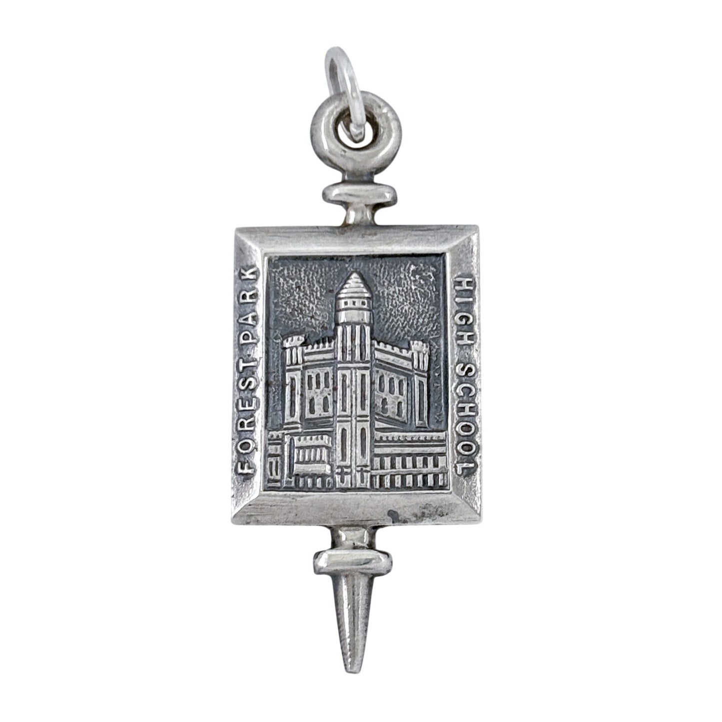 Vintage Sterling Silver 925 Forest Park High School Charm