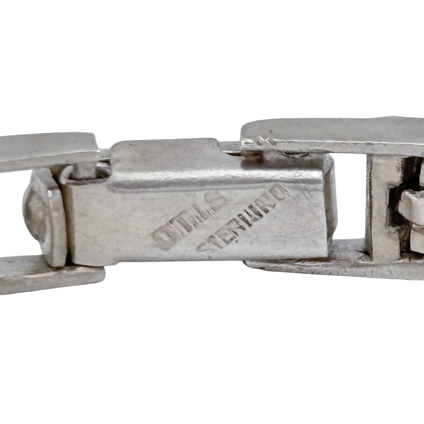 Vintage Otis Sterling Silver 925 Cubic Zirconia Tennis Bracelet 6.75"