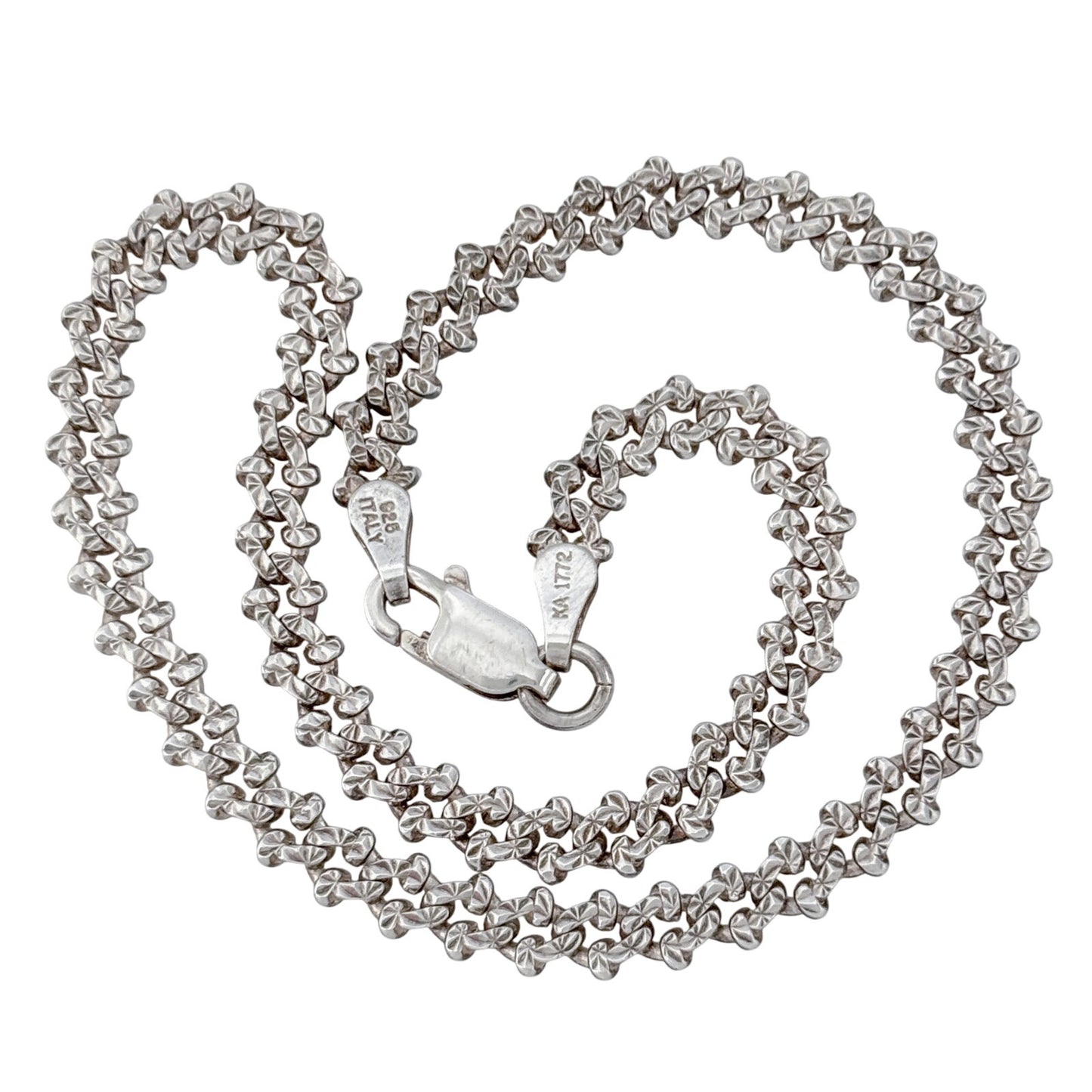 Vintage Sterling Silver 925 Italian Chain Anklet 9.5"
