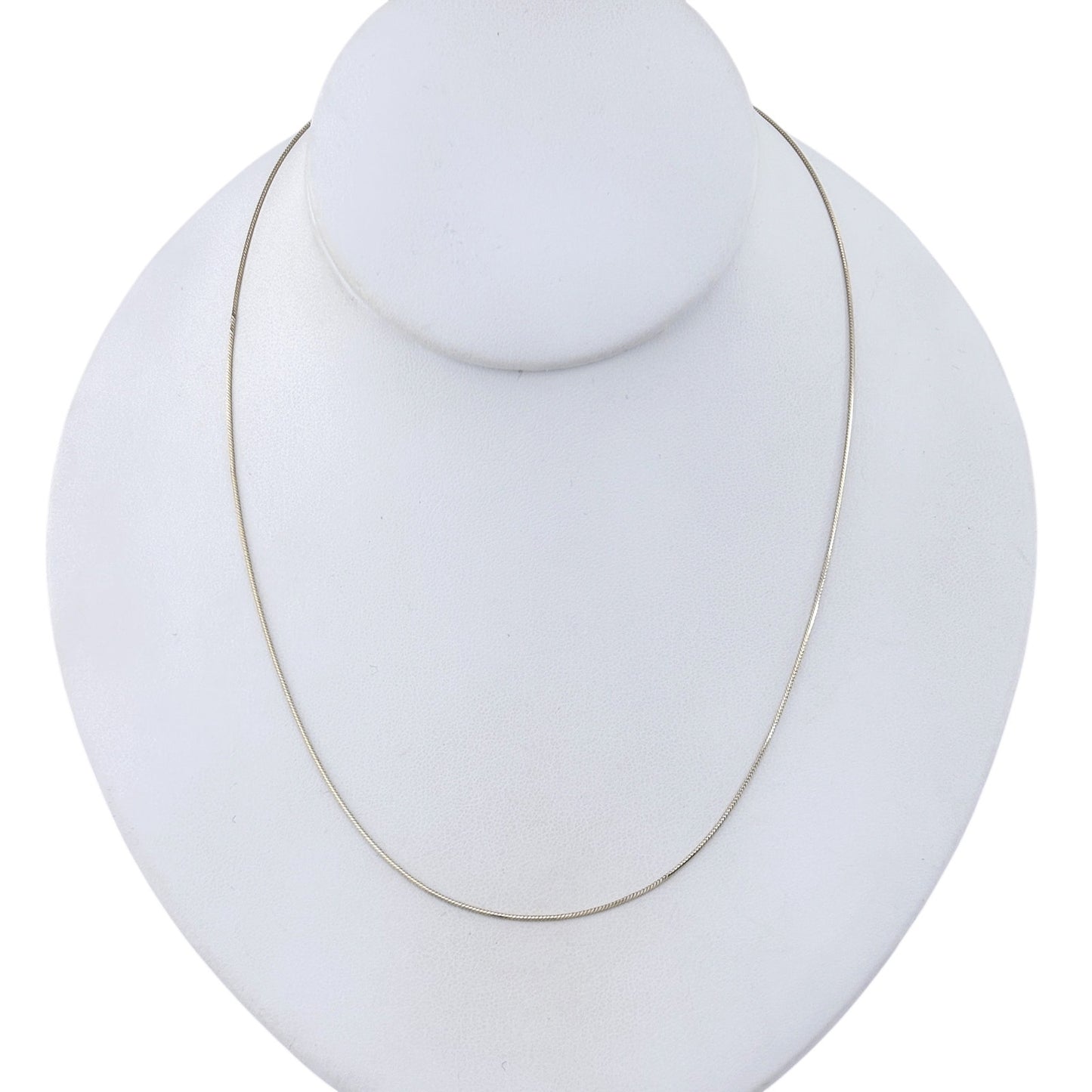 Vintage Italy Gold-Tone Sterling Silver 925 Snake Chain Necklace 18"