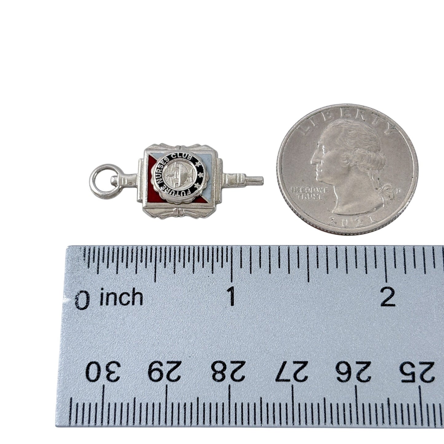 Vintage Sterling Silver 925 Future Nurses Club Charm