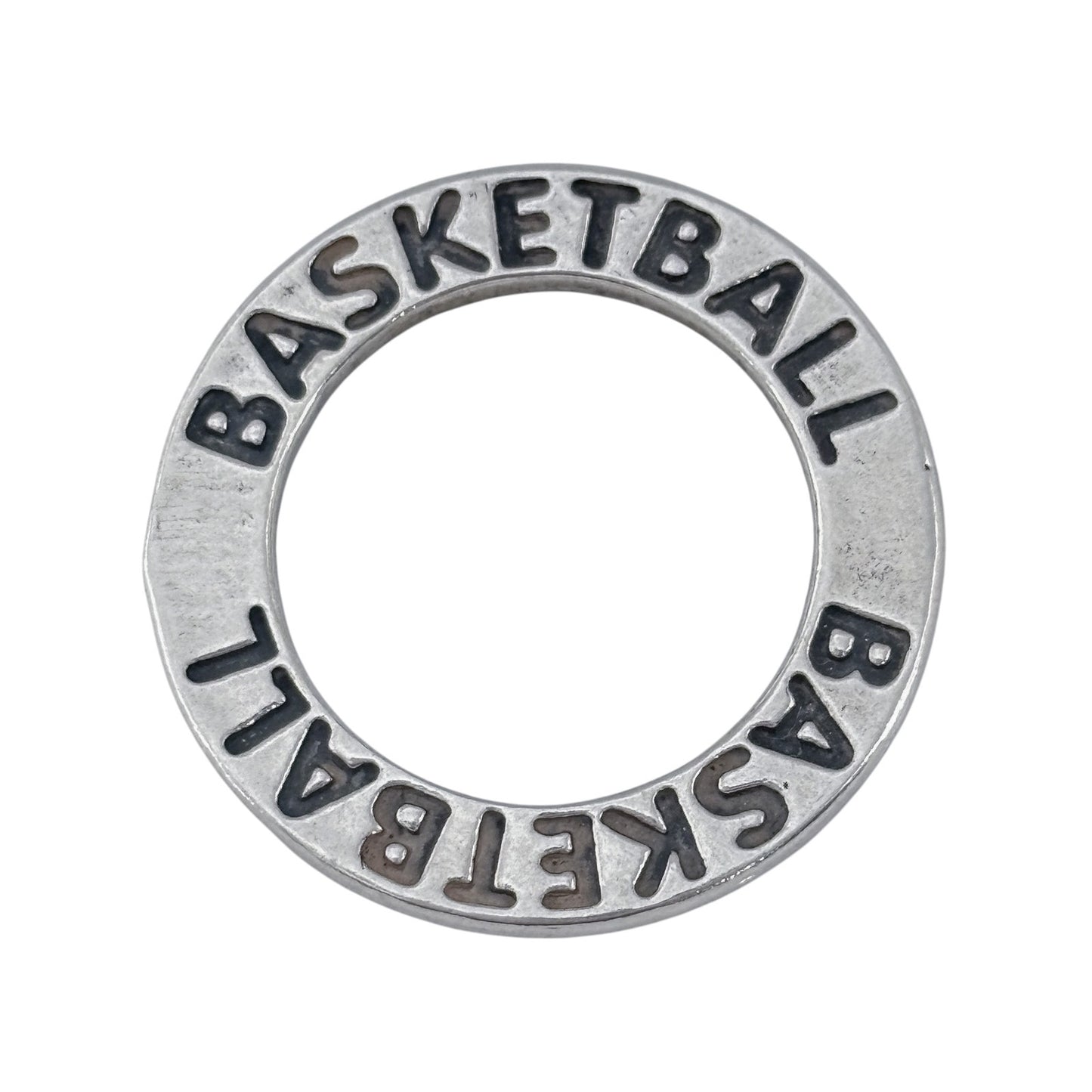 Vintage Sterling Silver 925 Basketball Pendant