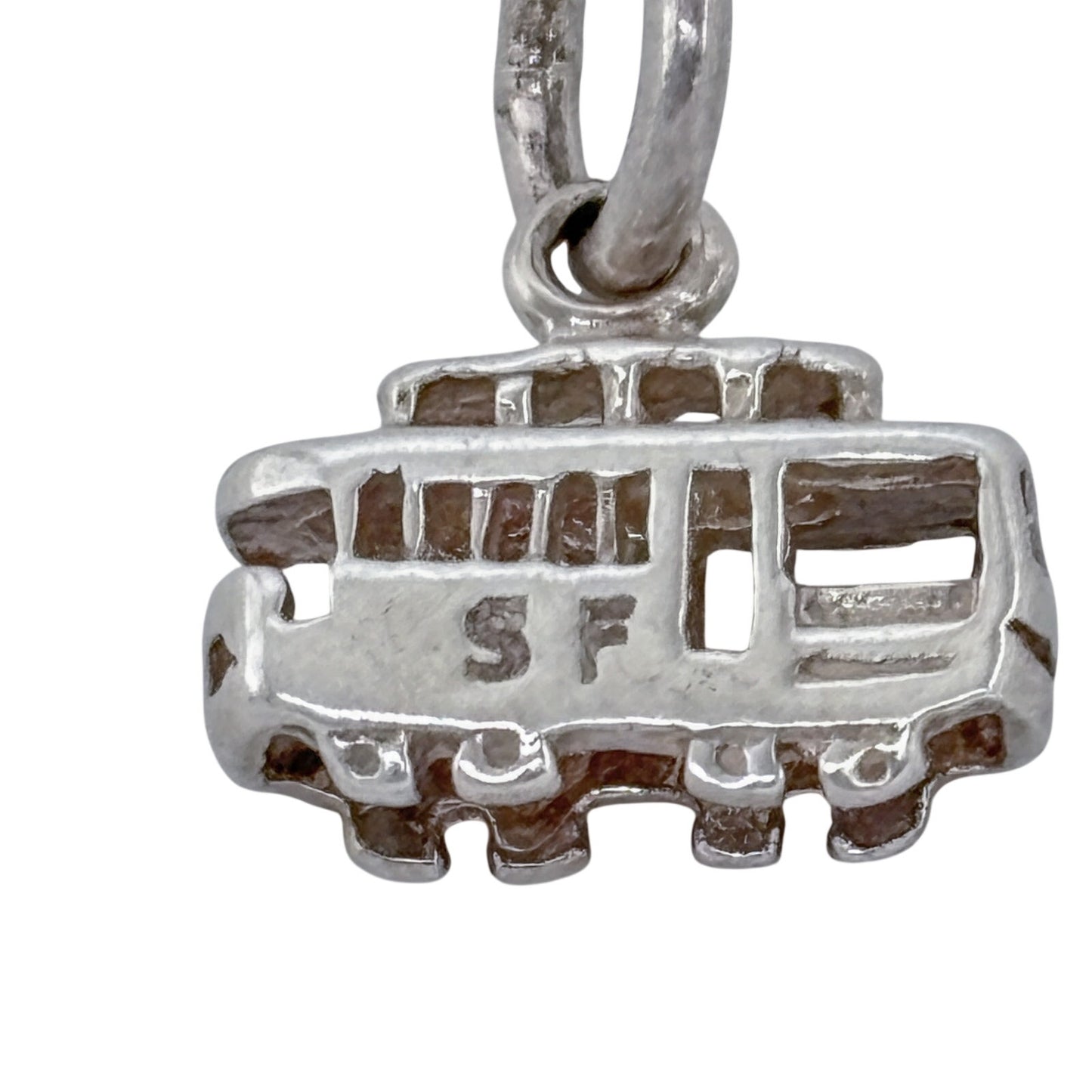 Vintage Sterling Silver 925 San Francisco Cable Car Charm