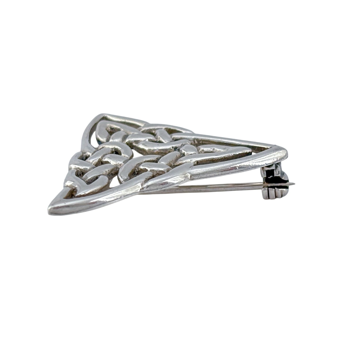 Vintage Sterling Silver 925 Celtic Triquetra Brooch
