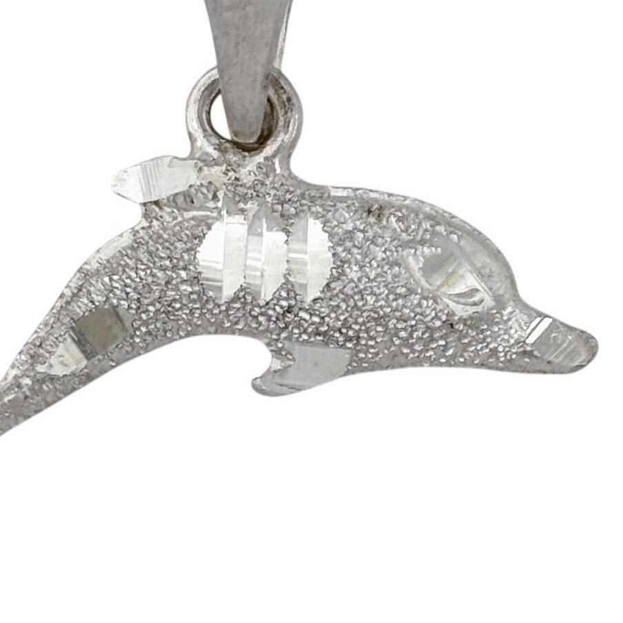 Vintage Sterling Silver 925 Dolphin Pendant