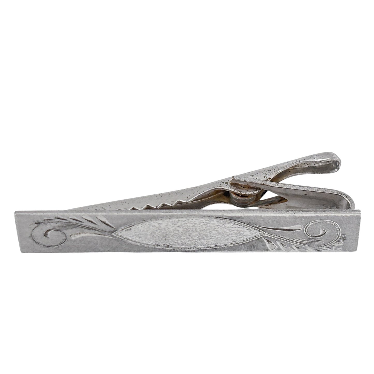 Vintage Silver-Plated Kreisher Tie Clip