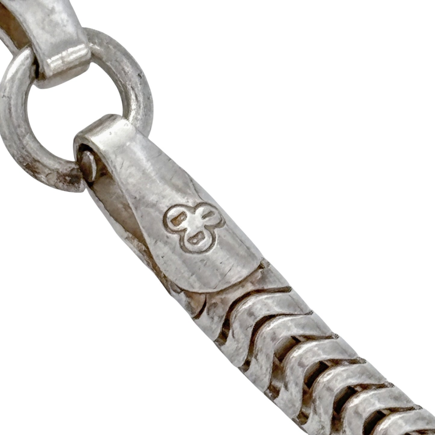 Vintage Sterling Silver 925 Snake Chain Bracelet 8.5"