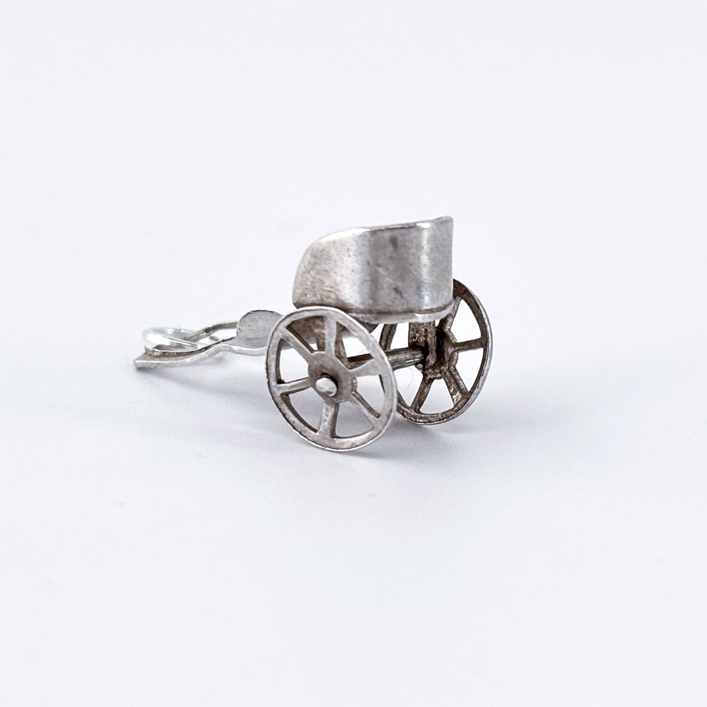 Vintage Mexico Sterling Silver 925 Rickshaw Charm Pendant