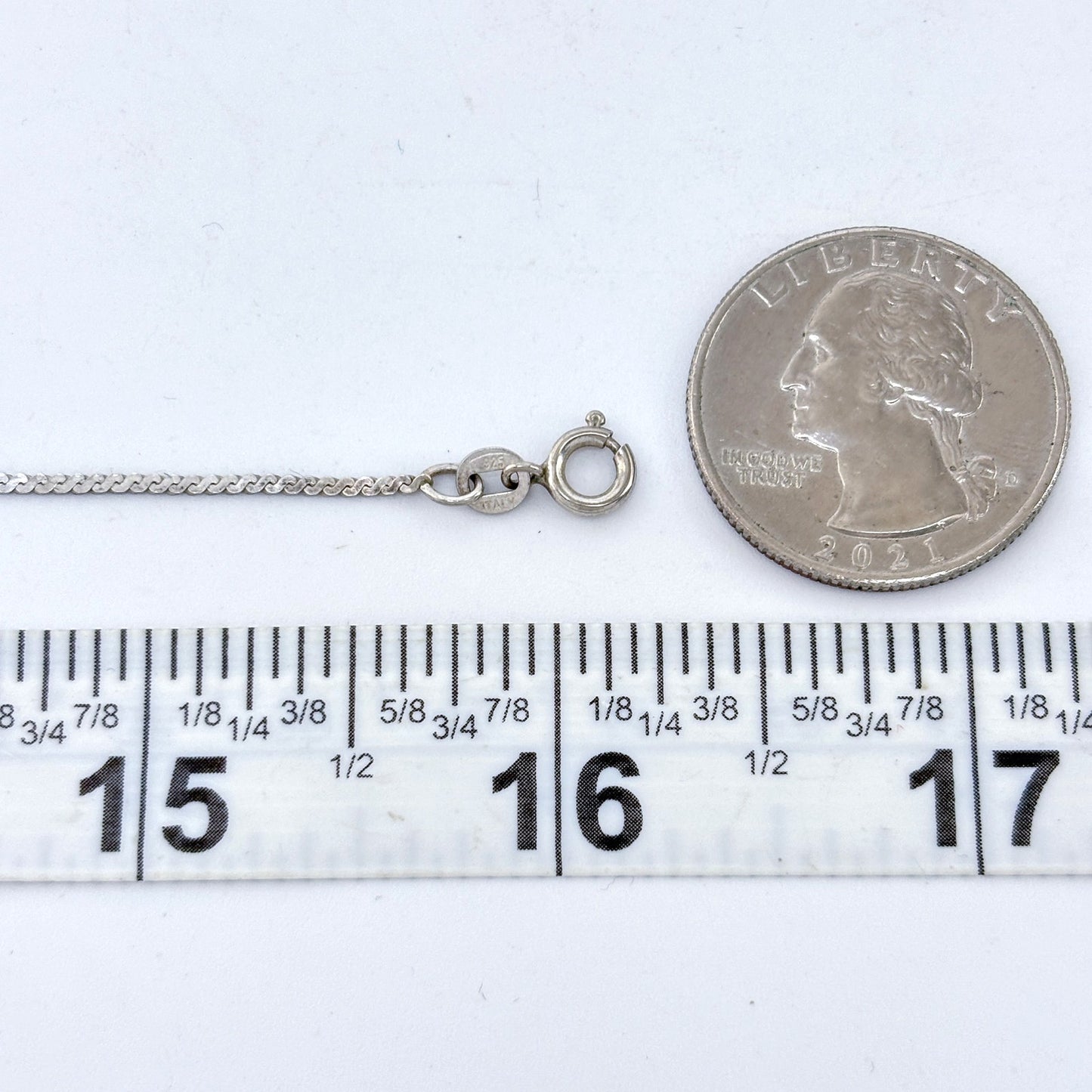 Vintage Sterling Silver 925 Dendritic Agate Pendant 16"