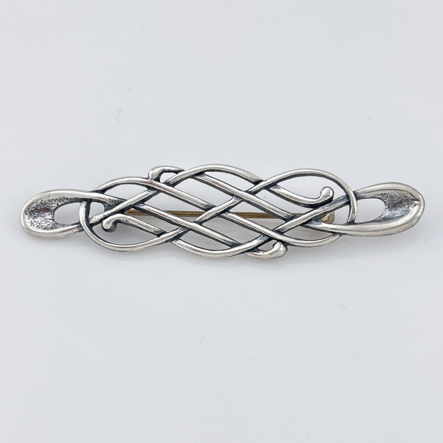 Vintage Sterling Silver 925 Celtic Knot Brooch