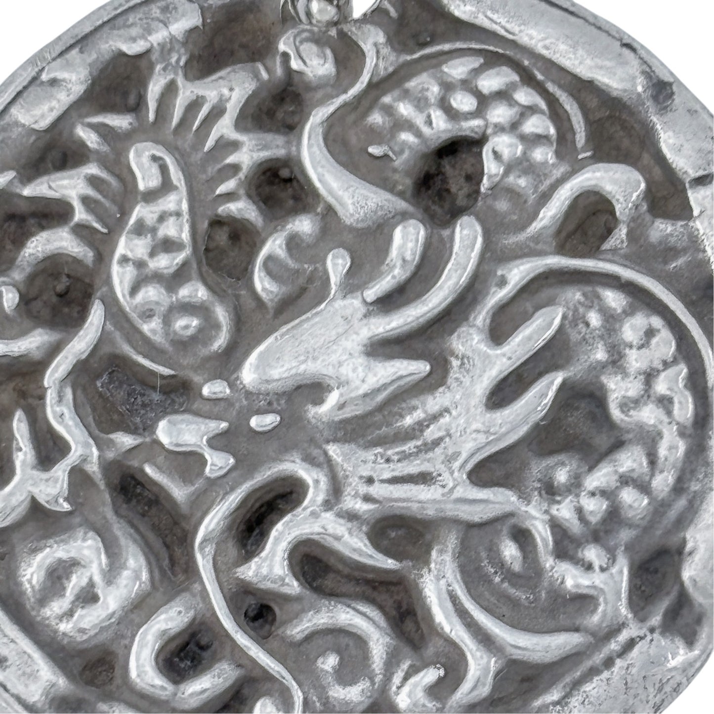 Vintage Sterling Silver 925 Dragon Pendant