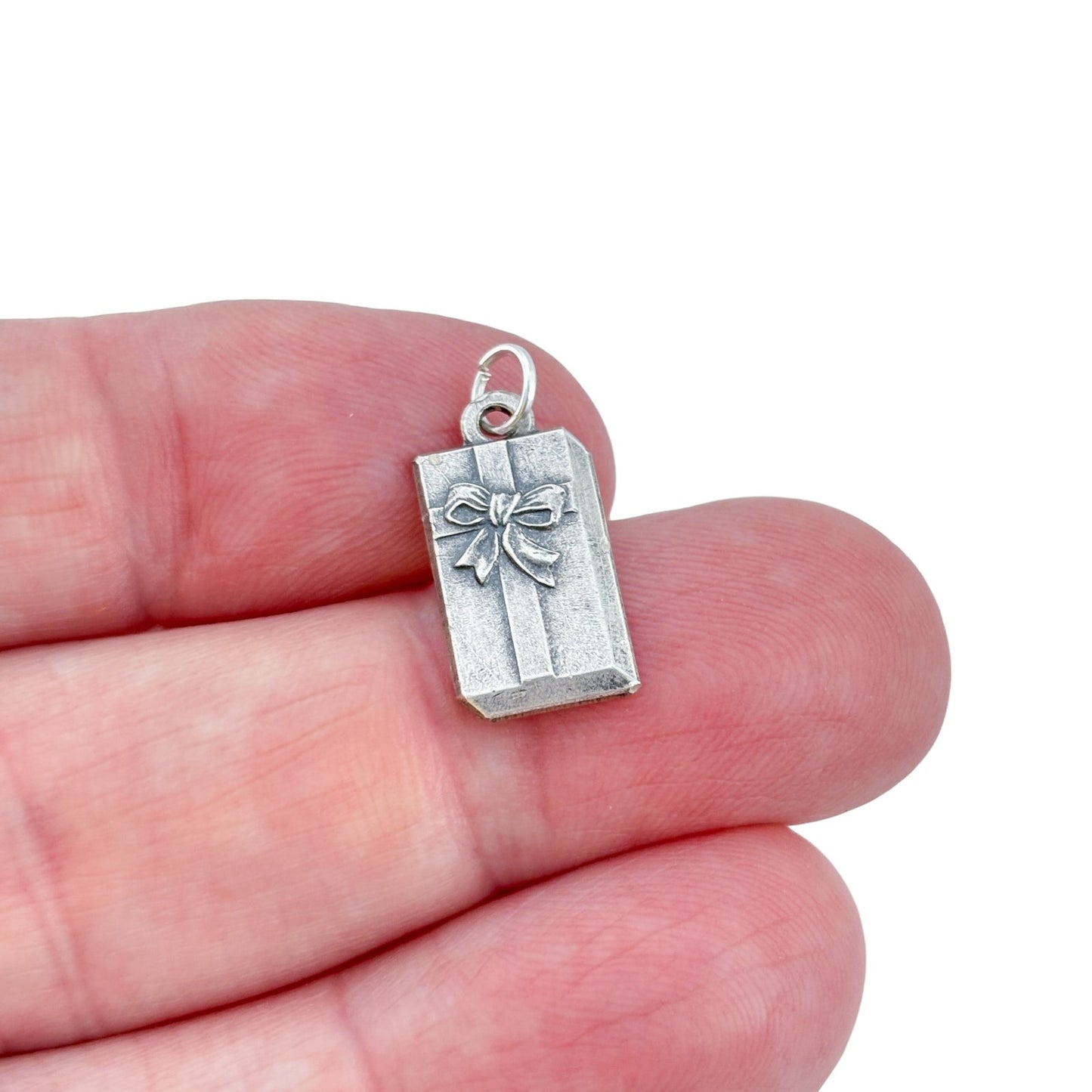 Vintage Sterling Silver 925 Gift Box Present Charm