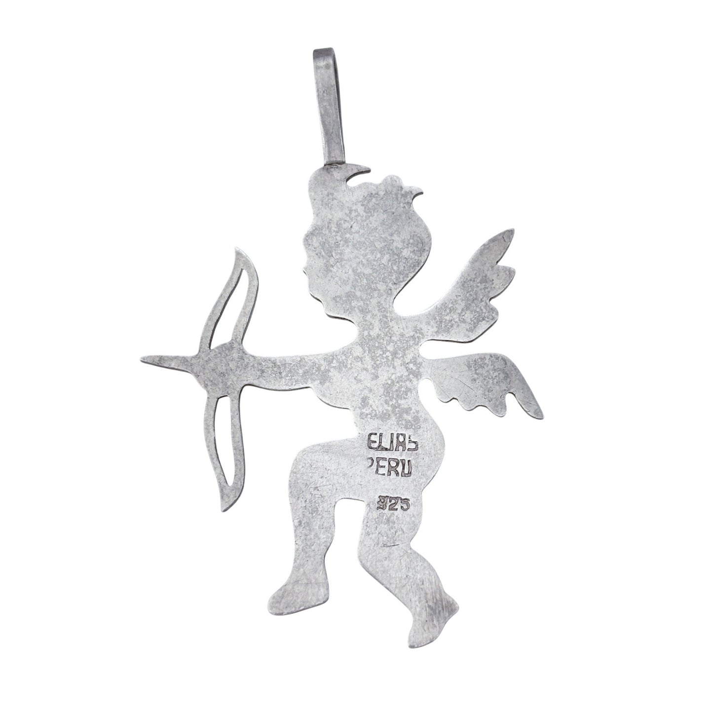 Vintage Sterling Silver 925 Cupid Bow Pendant
