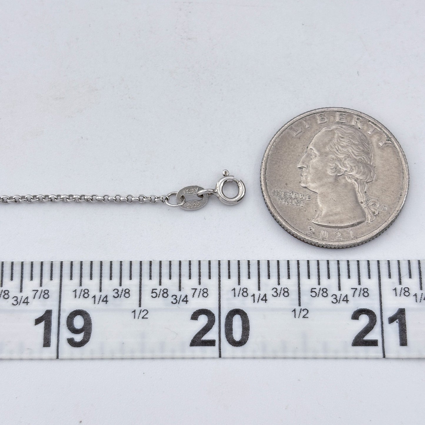Vintage Sterling Silver 925 Molly Name Necklace 20"