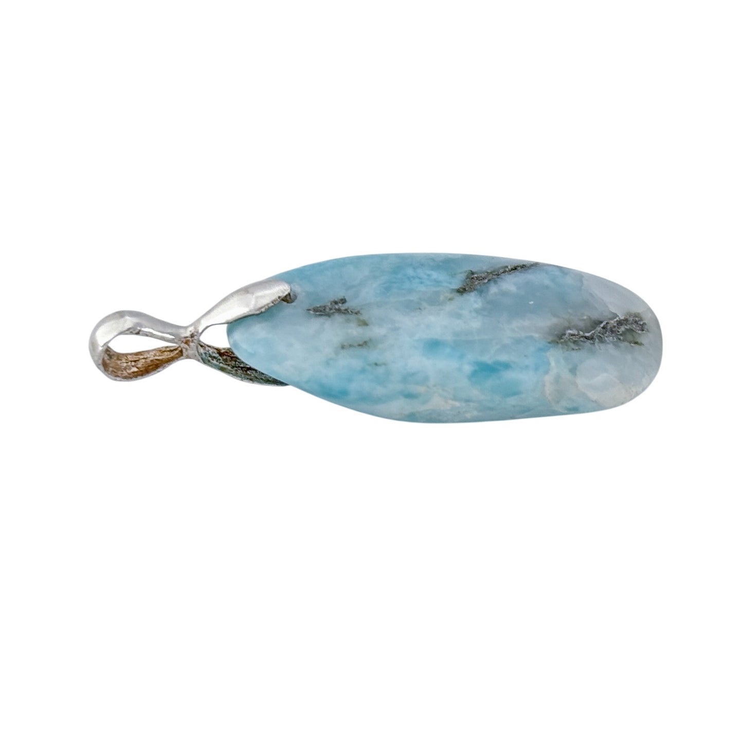 Vintage Sterling Silver 925 Larimar Pendant