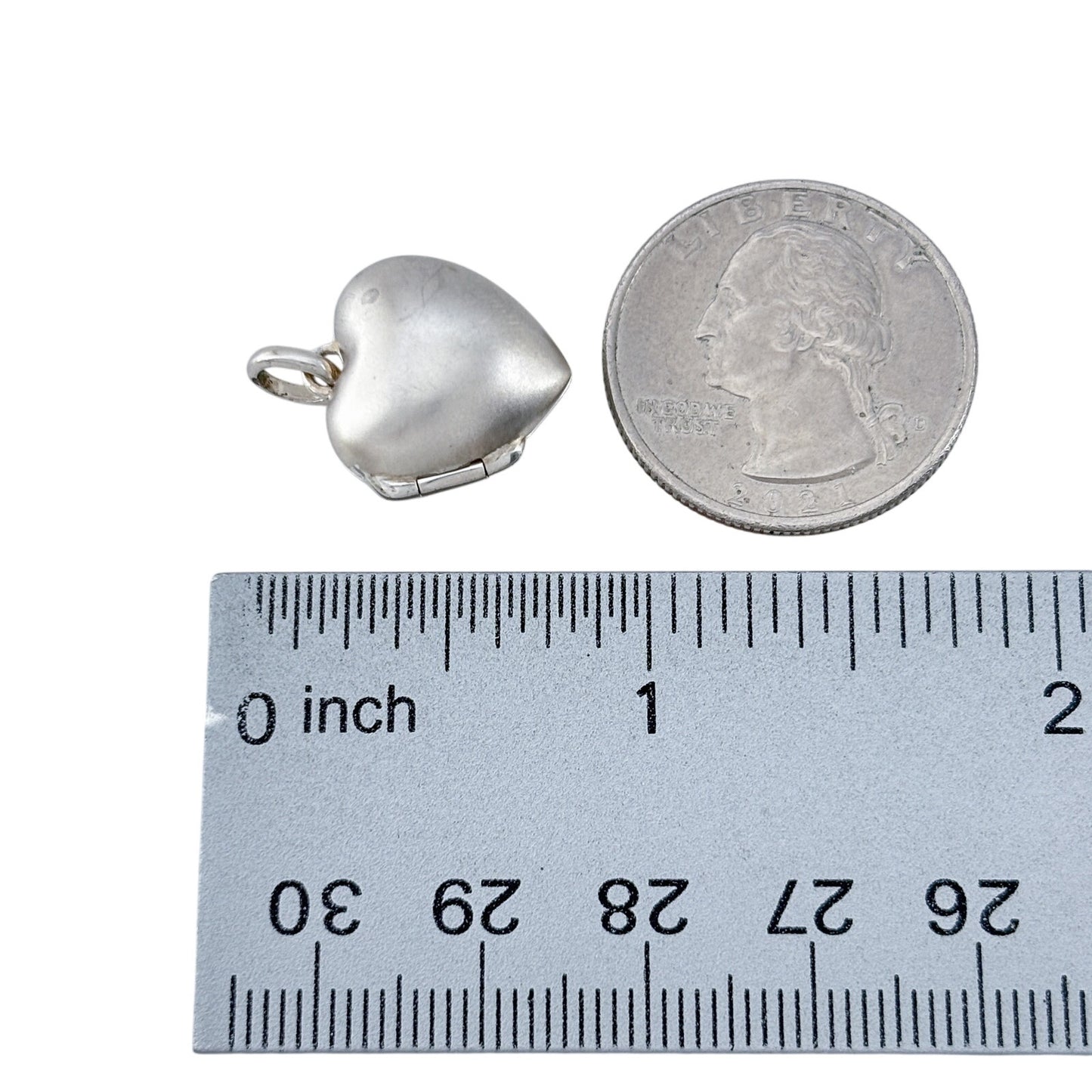 Vintage Sterling Silver 925 Domed Heart Locket