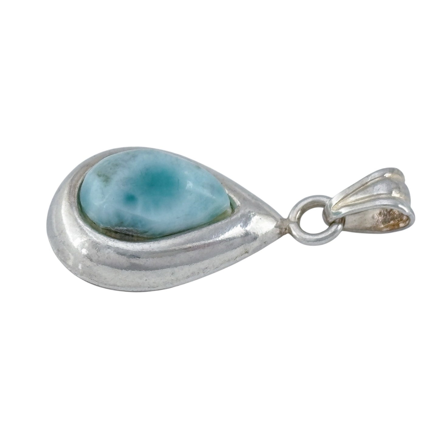 Vintage Sterling Silver 925 Larimar Pendant