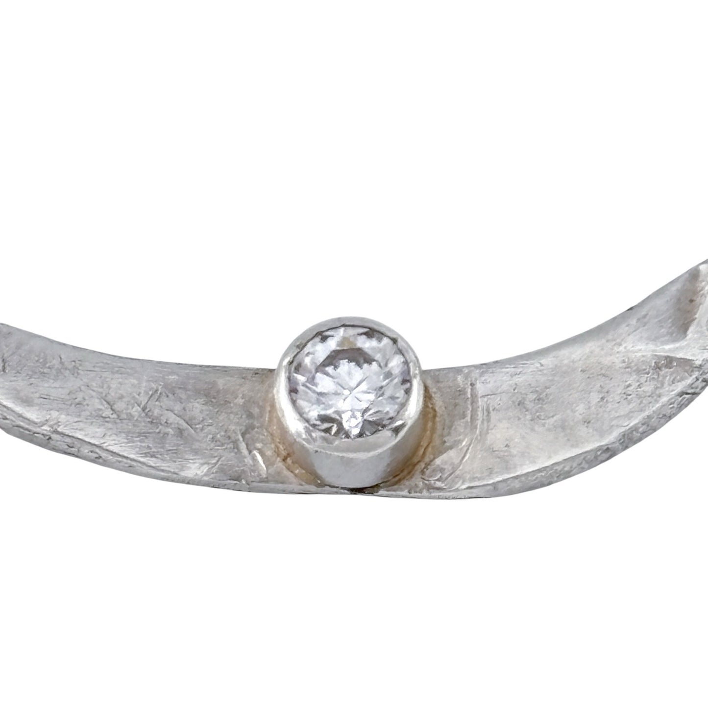 Vintage Sterling Silver 925 Cubic Zirconia Pendant