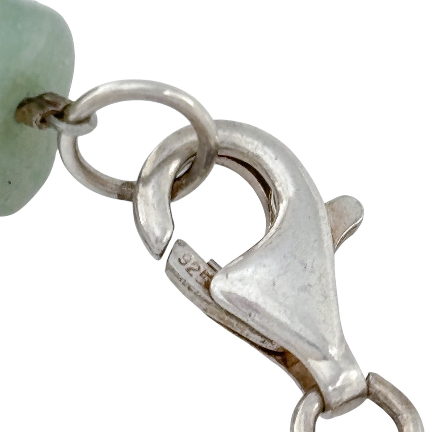 Vintage Sterling Silver 925 Multi-Stone Chip Bracelet 8"