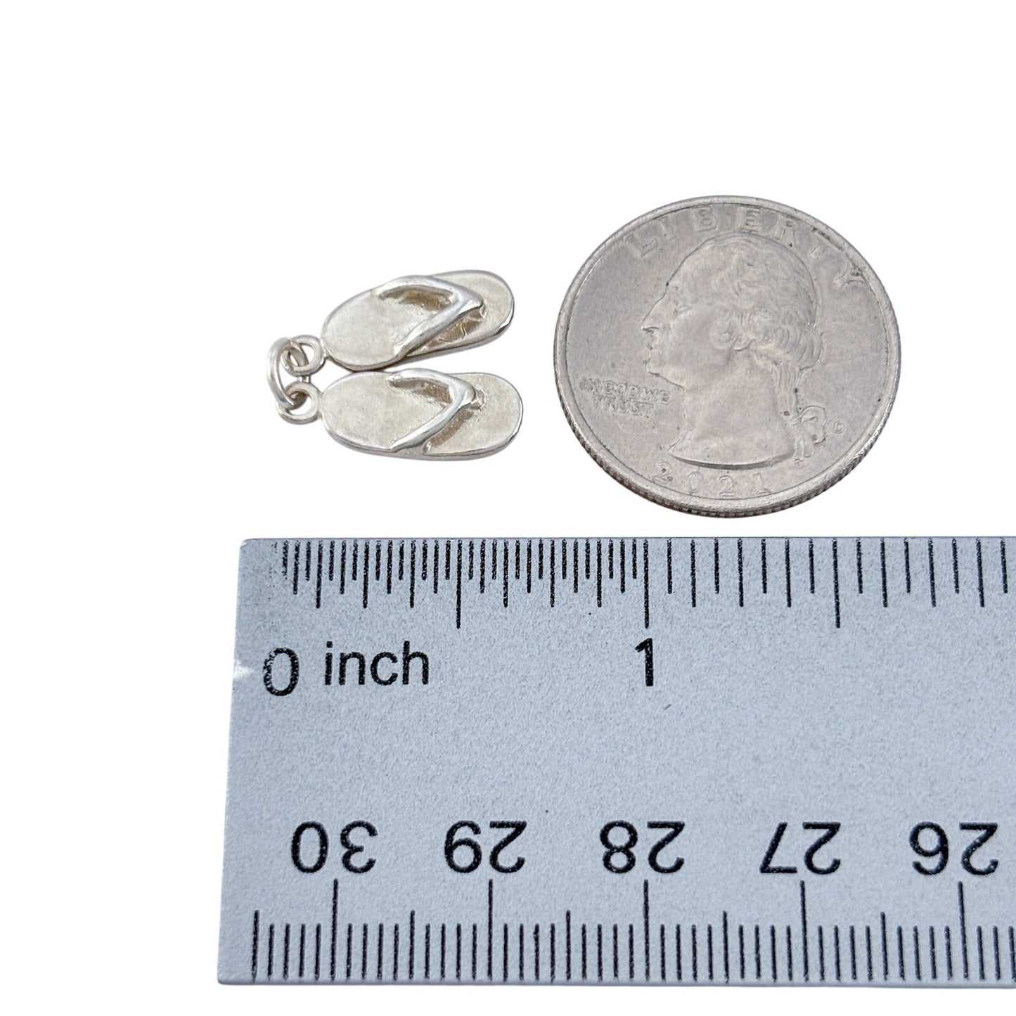 Vintage Sterling Silver 925 Flip Flop Sandal Charm