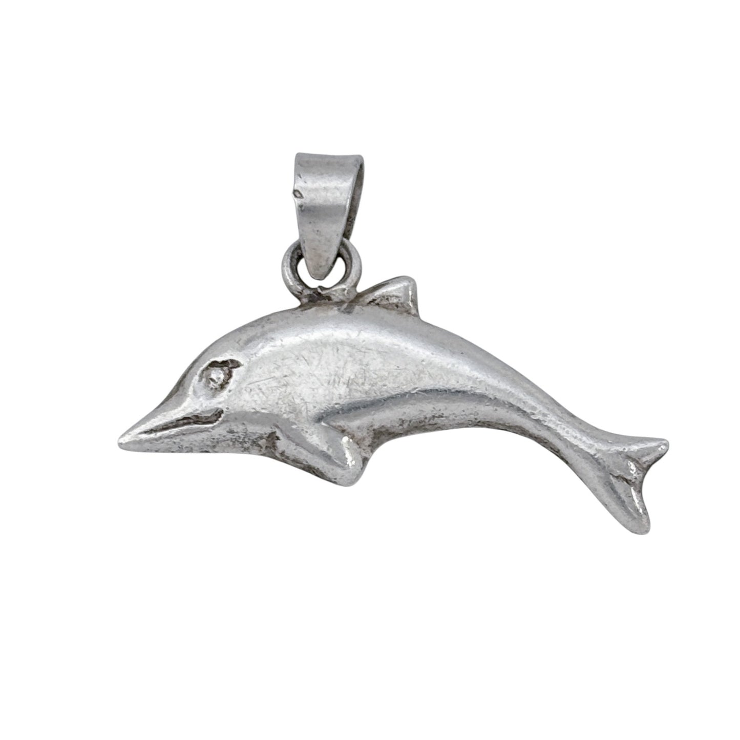 Vintage Sterling Silver 925 Dolphin Pendant