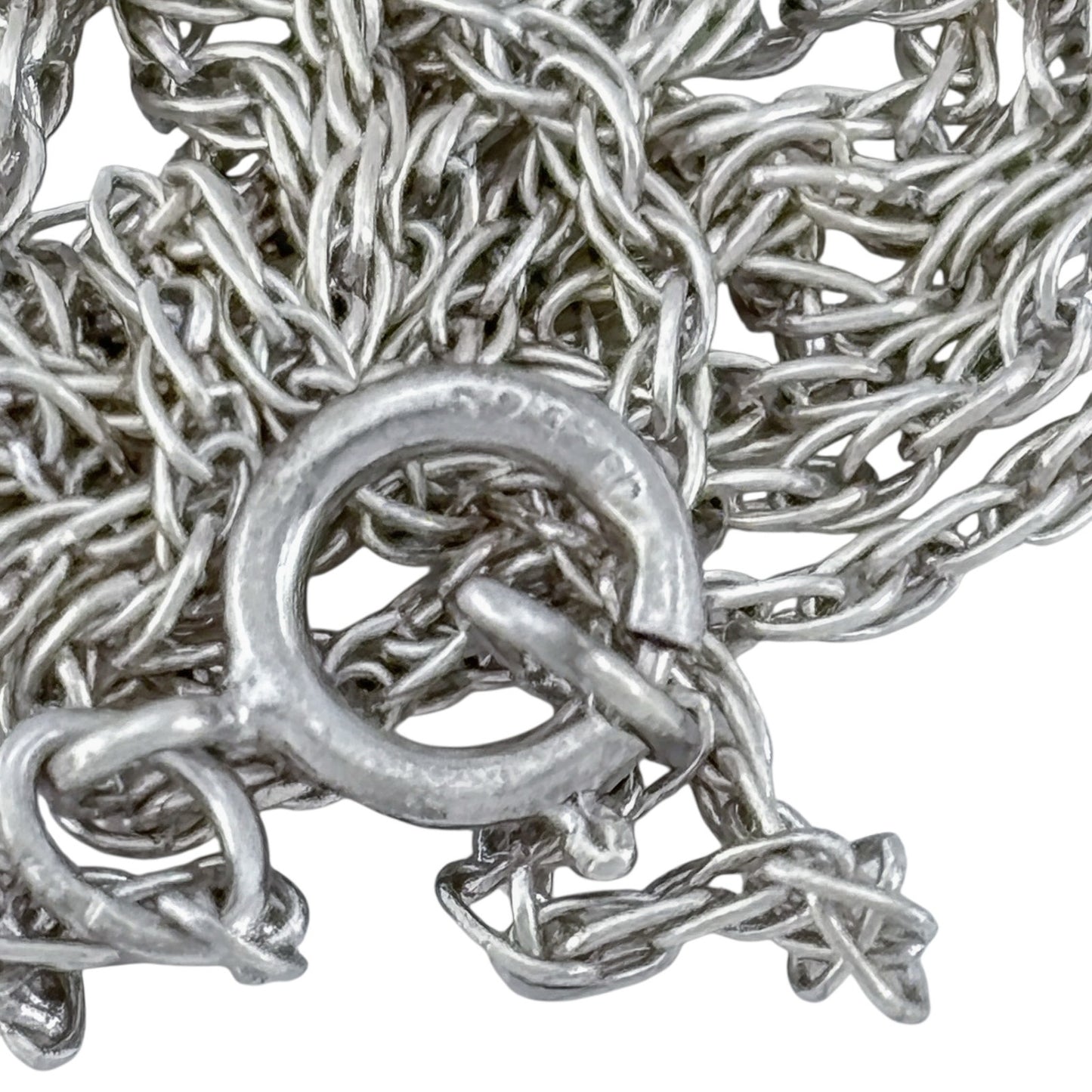 Vintage Sterling Silver 925 Rope Chain Necklace 26"