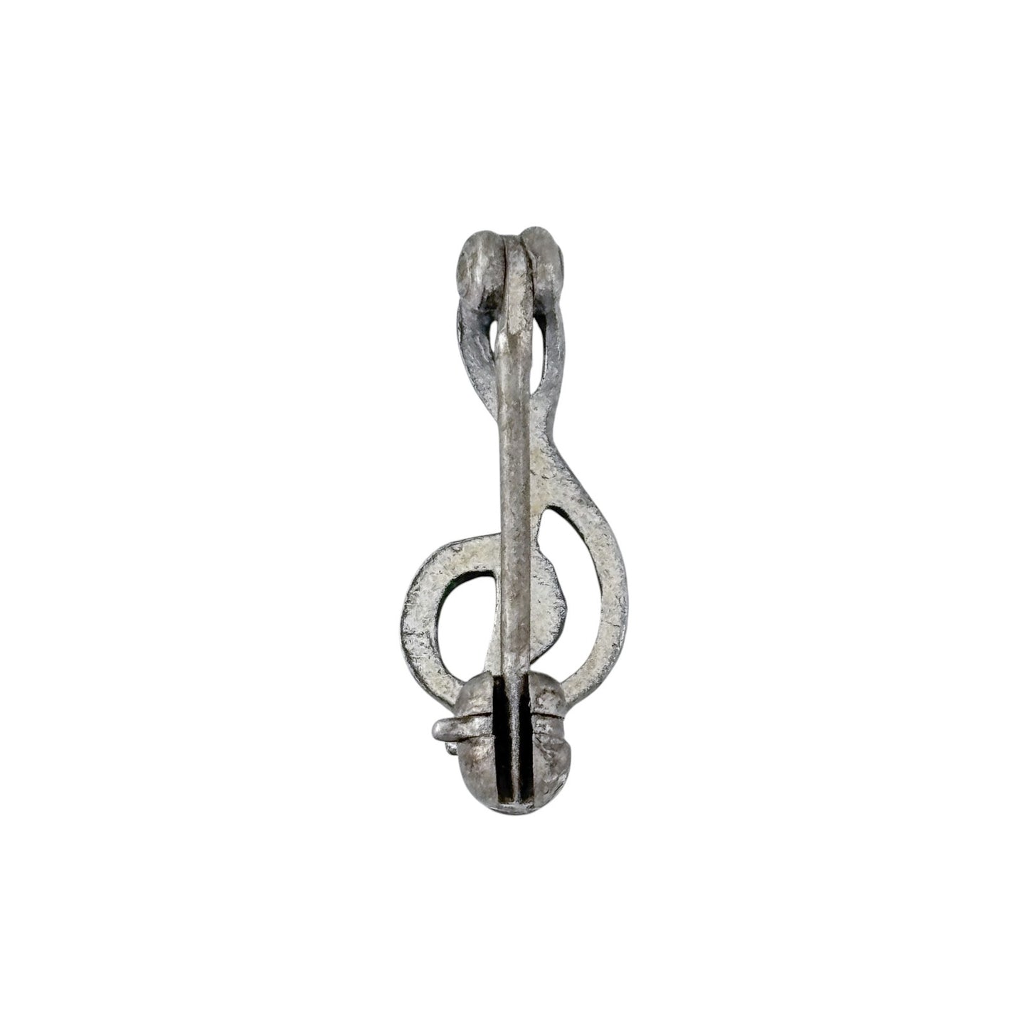 Vintage Sterling Silver 925 Dainty Treble Clef Lapel Pin