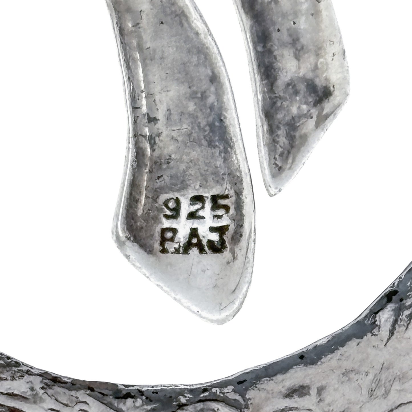 Vintage Sterling Silver 925 Christmas Holiday Wreath Pendant