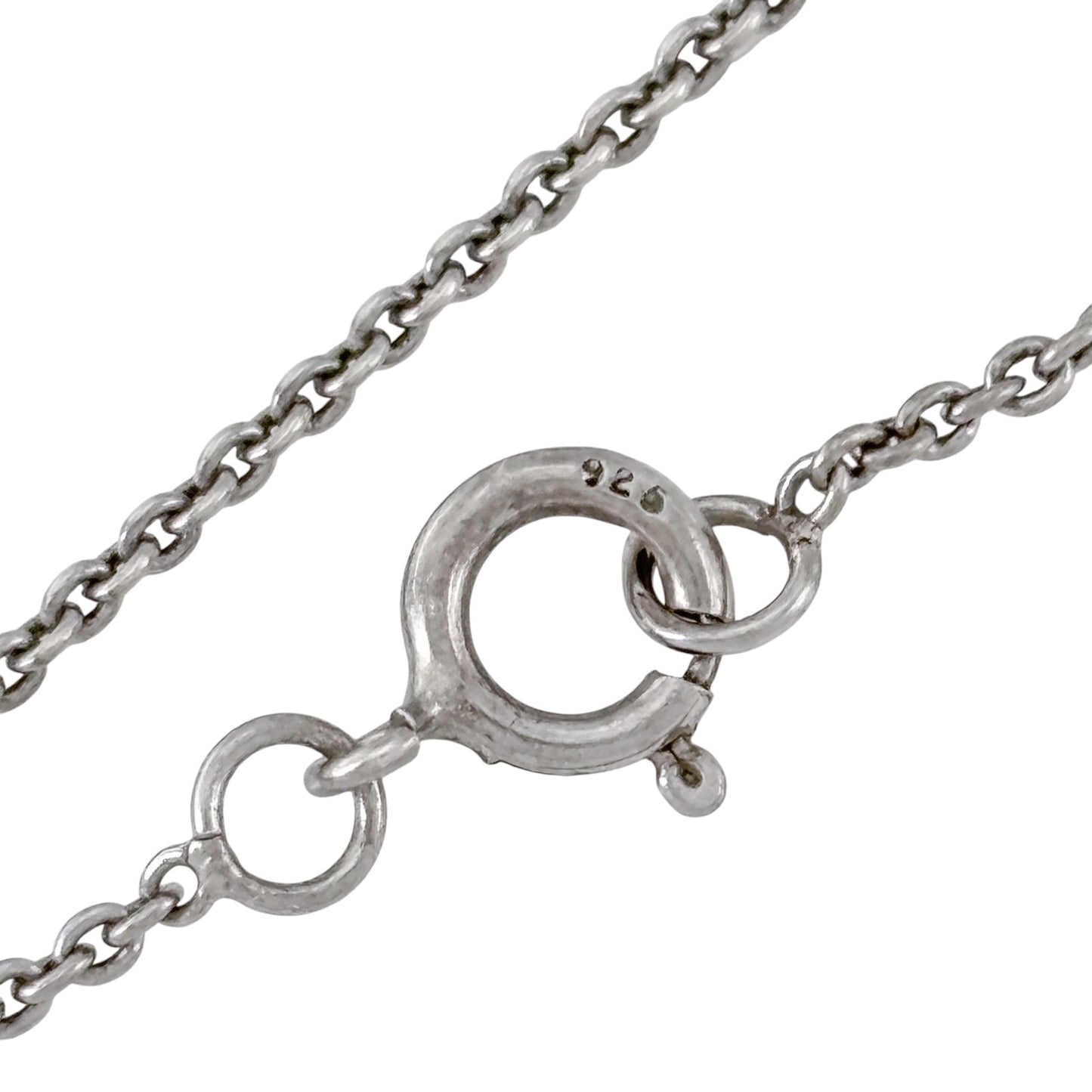 Vintage Sterling Silver 925 Cable Link Chain Necklace 18"