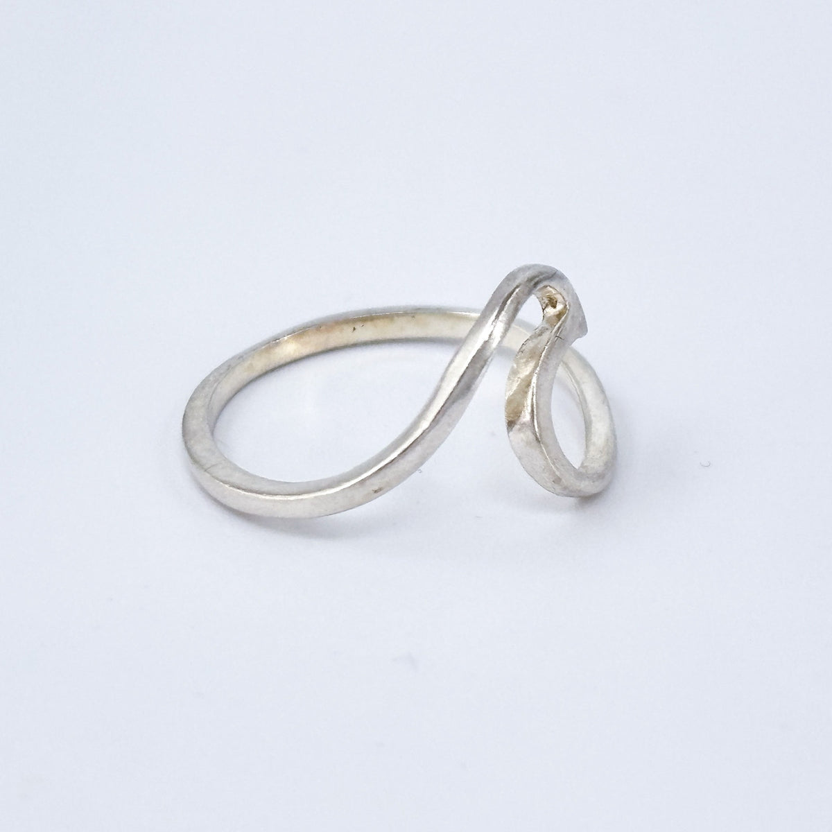 Copied - Vintage Sterling Silver 925 Open Heart Toe Ring Size 5