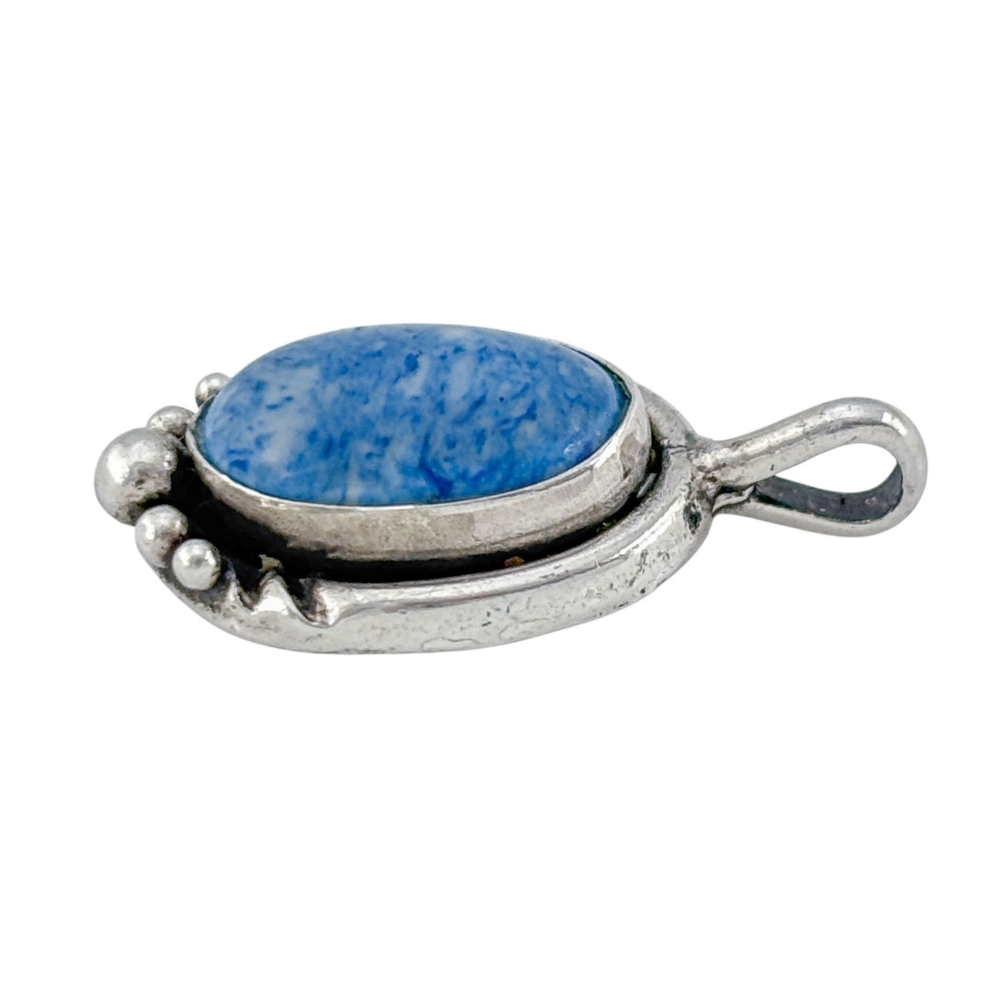 Vintage Sterling Silver 925 Sodalite Pendant