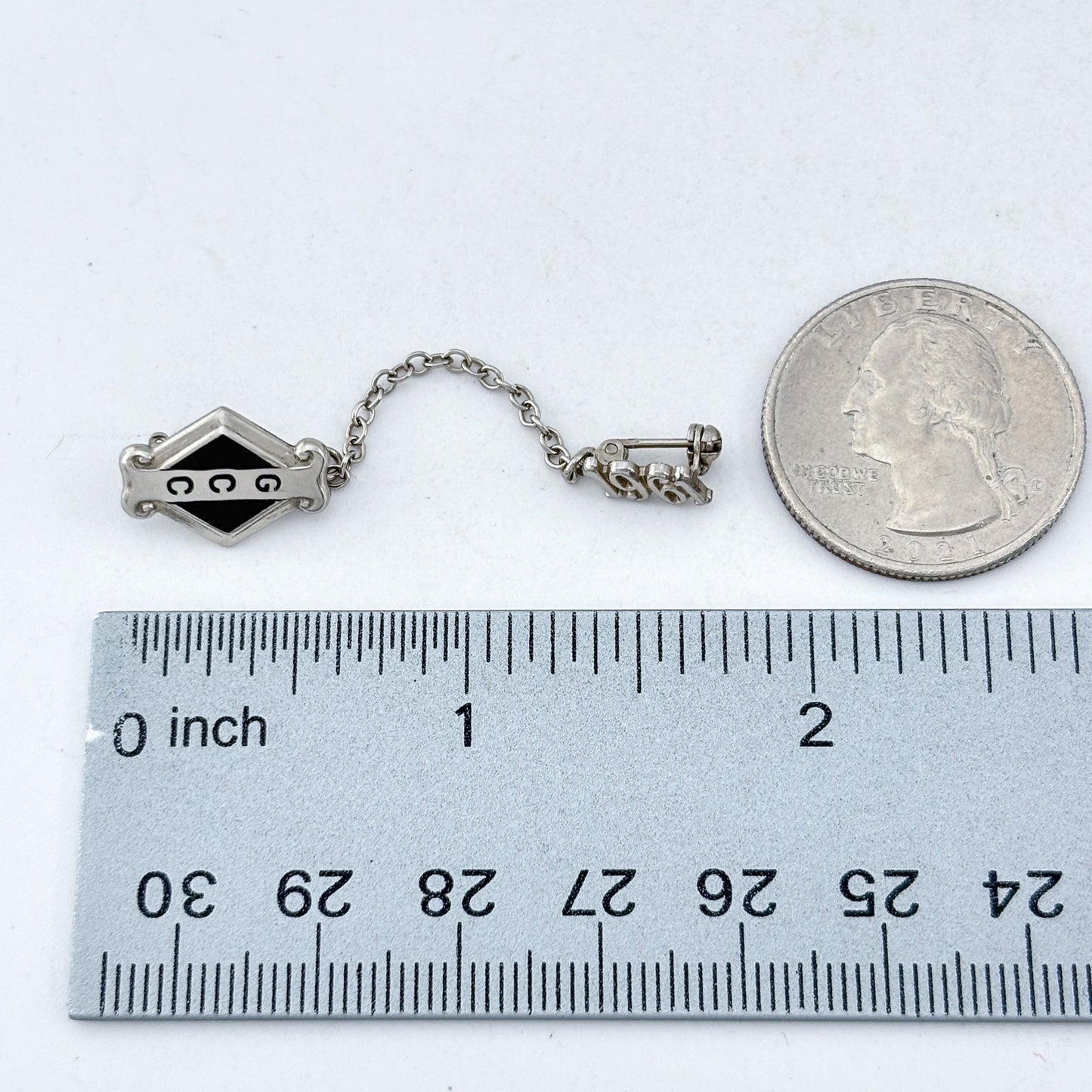 Vintage Sterling Silver 925 GCC 1961 Brooch