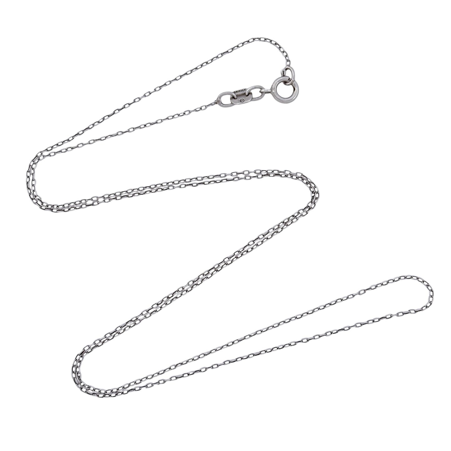 Vintage Italian Sterling Silver 925 Cable Link Chain Necklace 19"