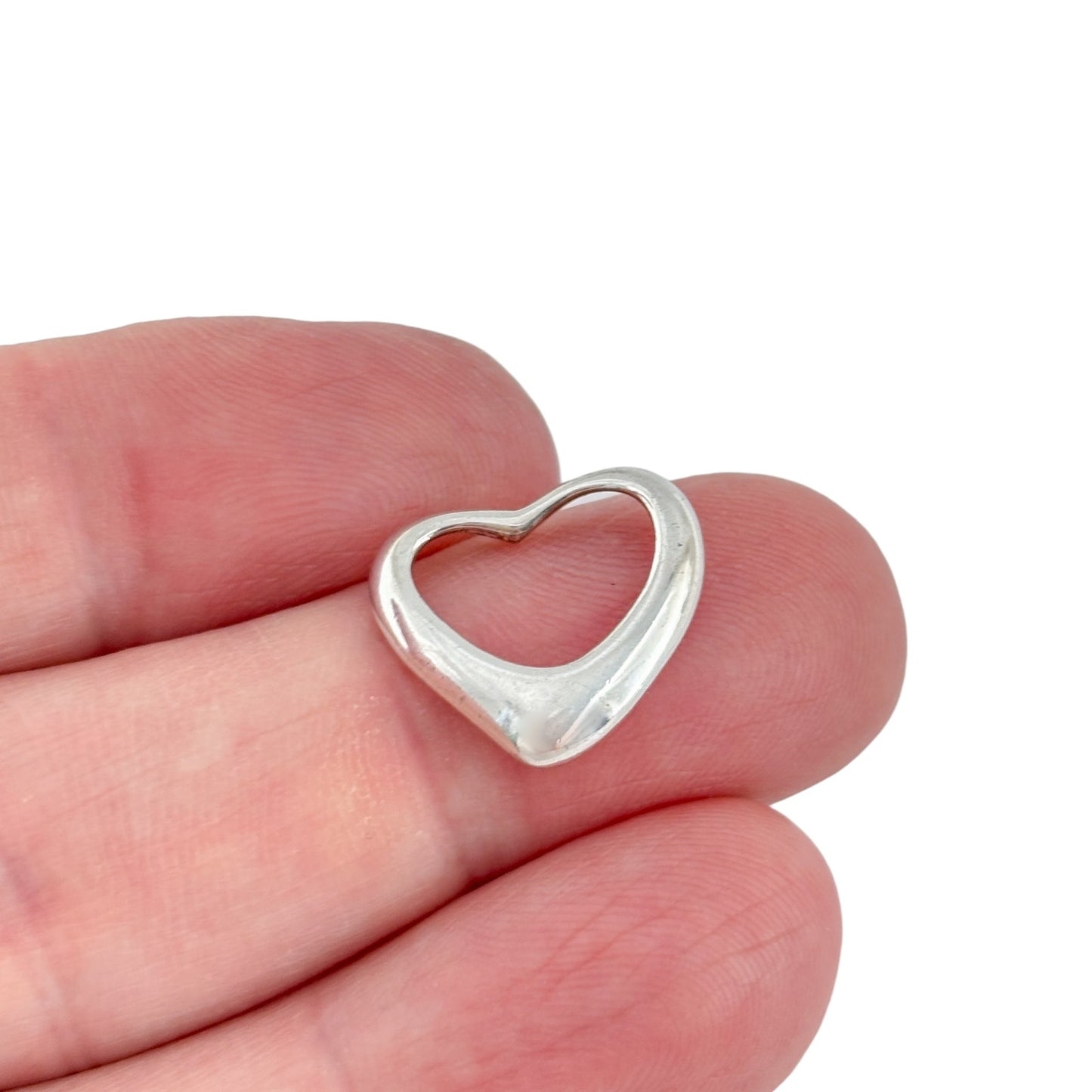 Vintage Sterling Silver 925 Heart Pendant