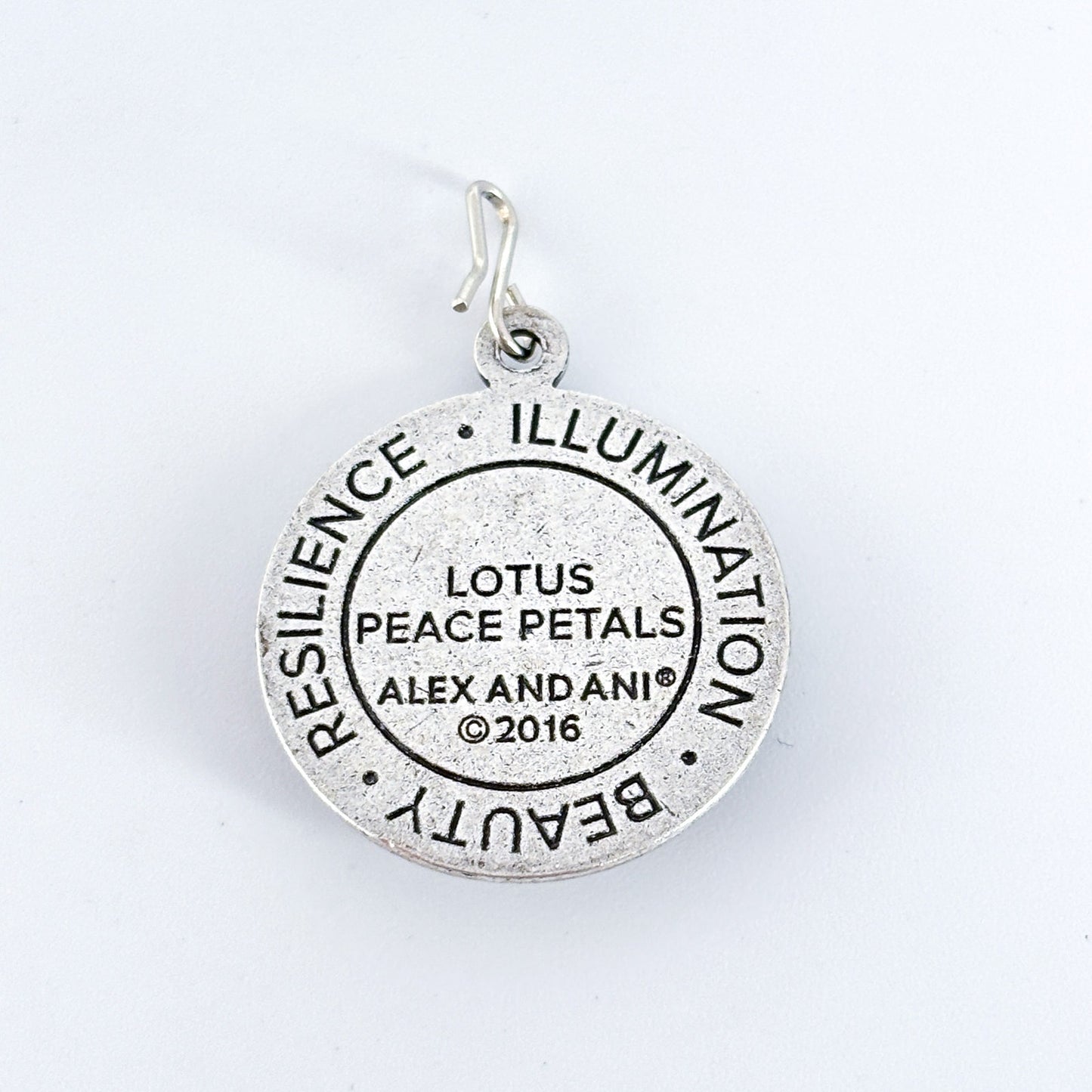 Alex and Ani Silver-Tone Peace Petals 2016  Lotus Pendant