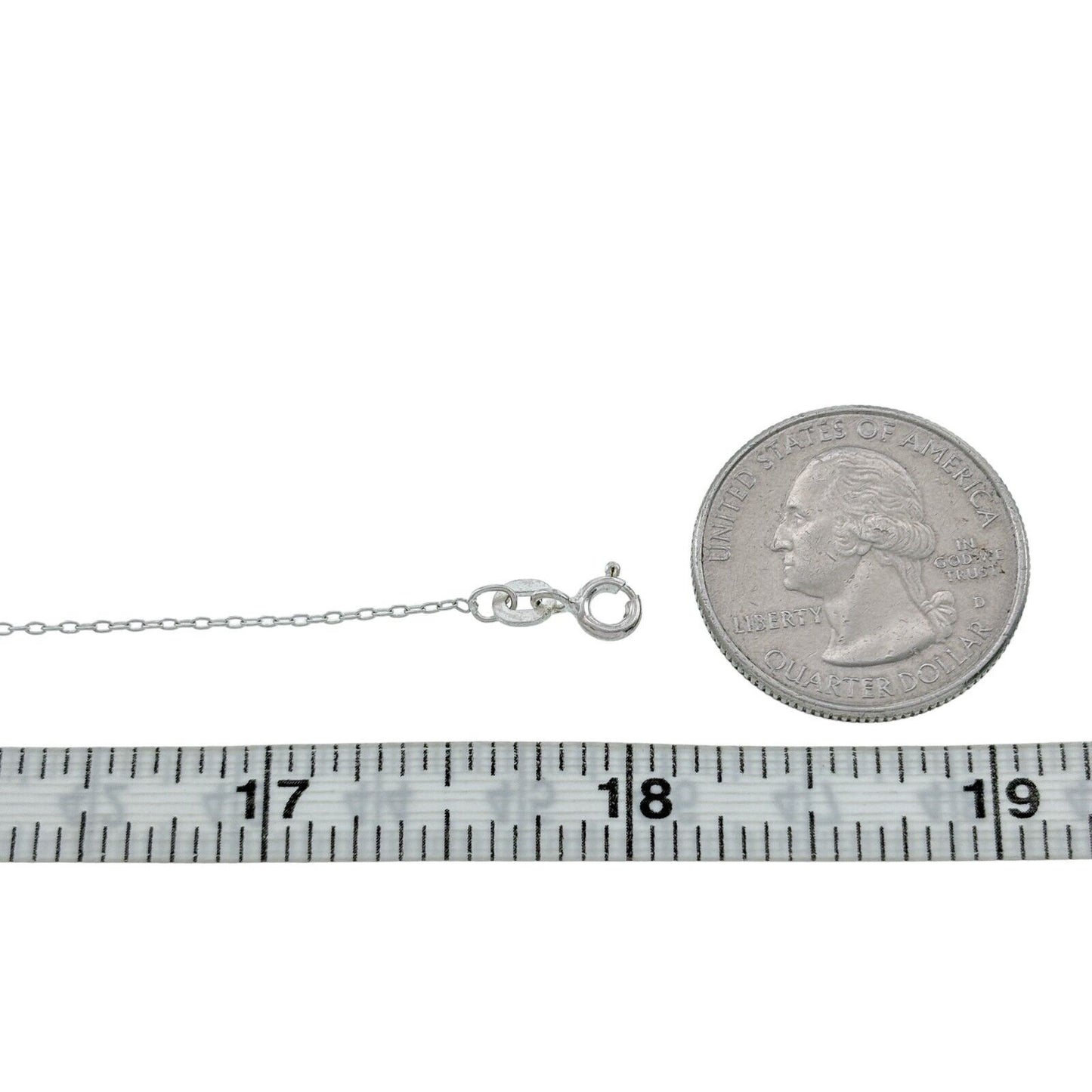 Vintage Sterling Silver 925 Chain Link Necklace 18"