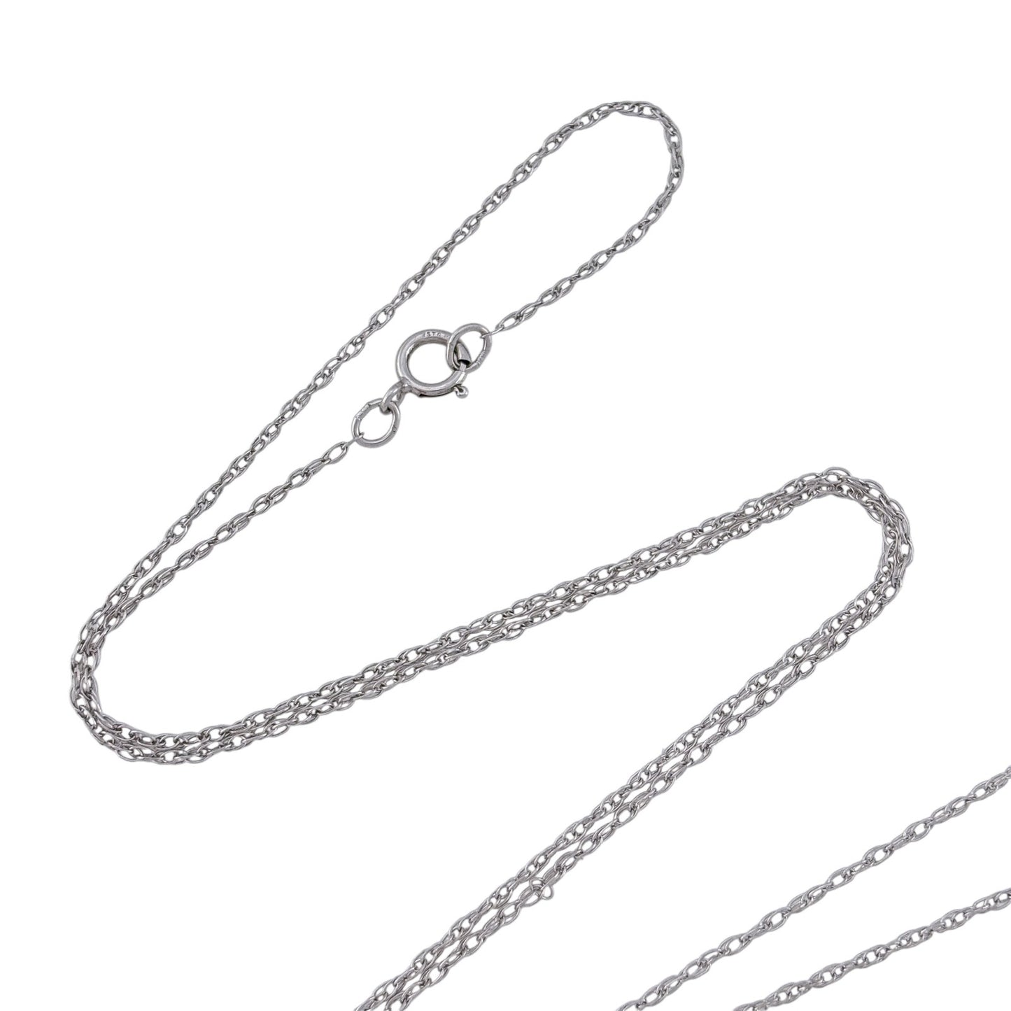 Vintage Sterling Silver 925 Cable Chain Necklace 18"