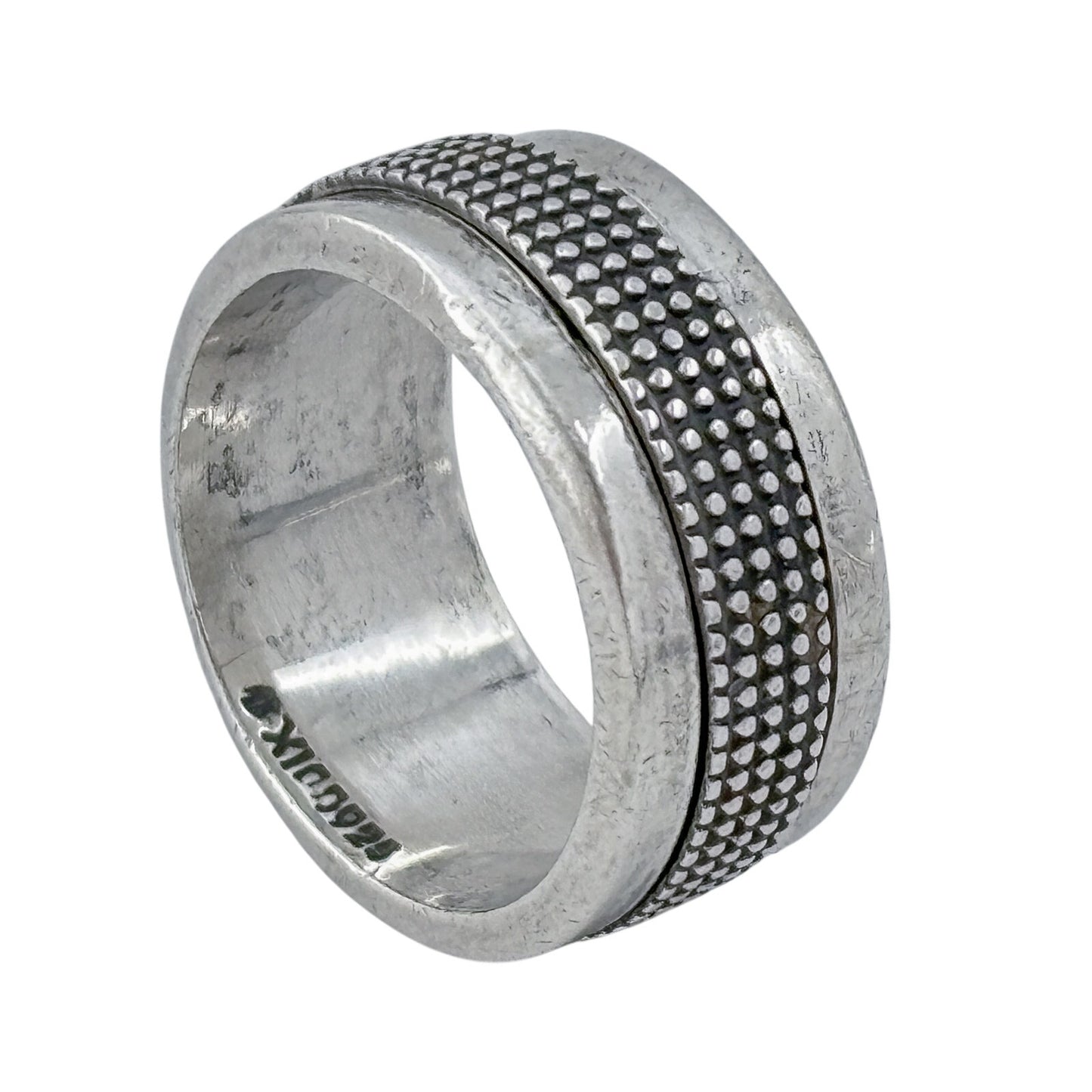 Vintage Mexican Sterling Silver 925 Spinner Fidget Ring Size 9