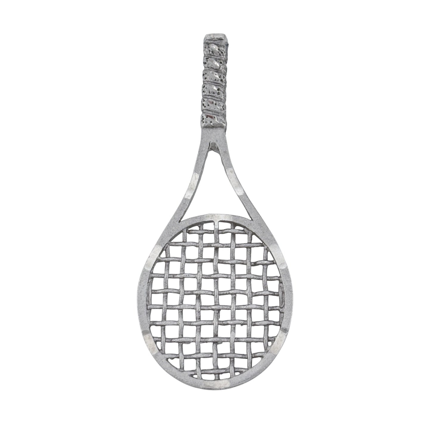 Vintage Sterling Silver 925 Tennis Racket Pendant