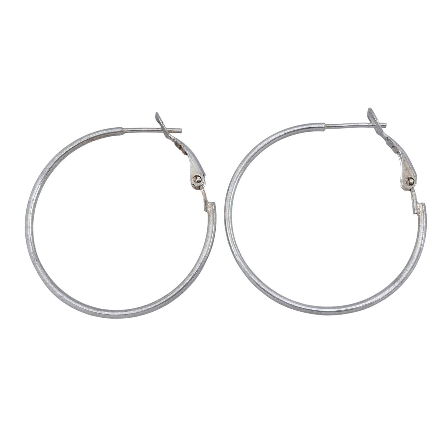 Vintage Sterling Silver 925 Hoop Earrings