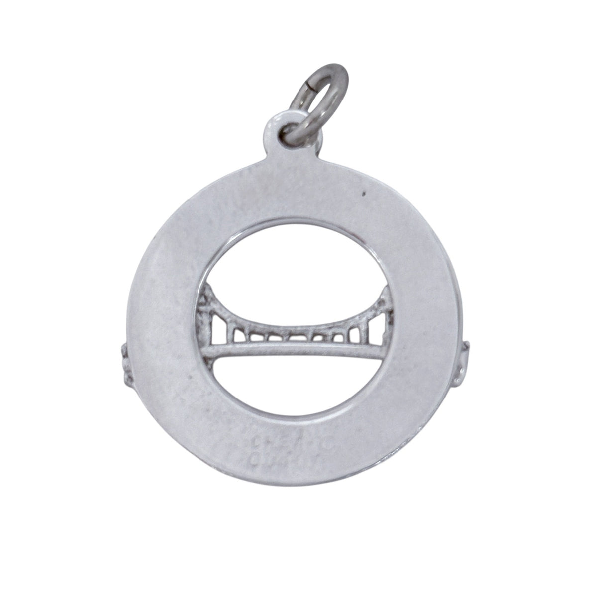 San Francisco Golden Gate Bridge Charm Pendant | Vintage Silver-Tone