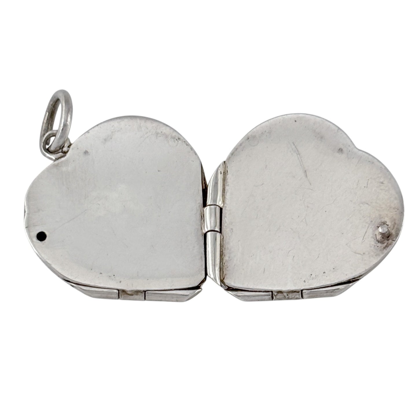 Vintage Sterling Silver 925 Double Heart Locket