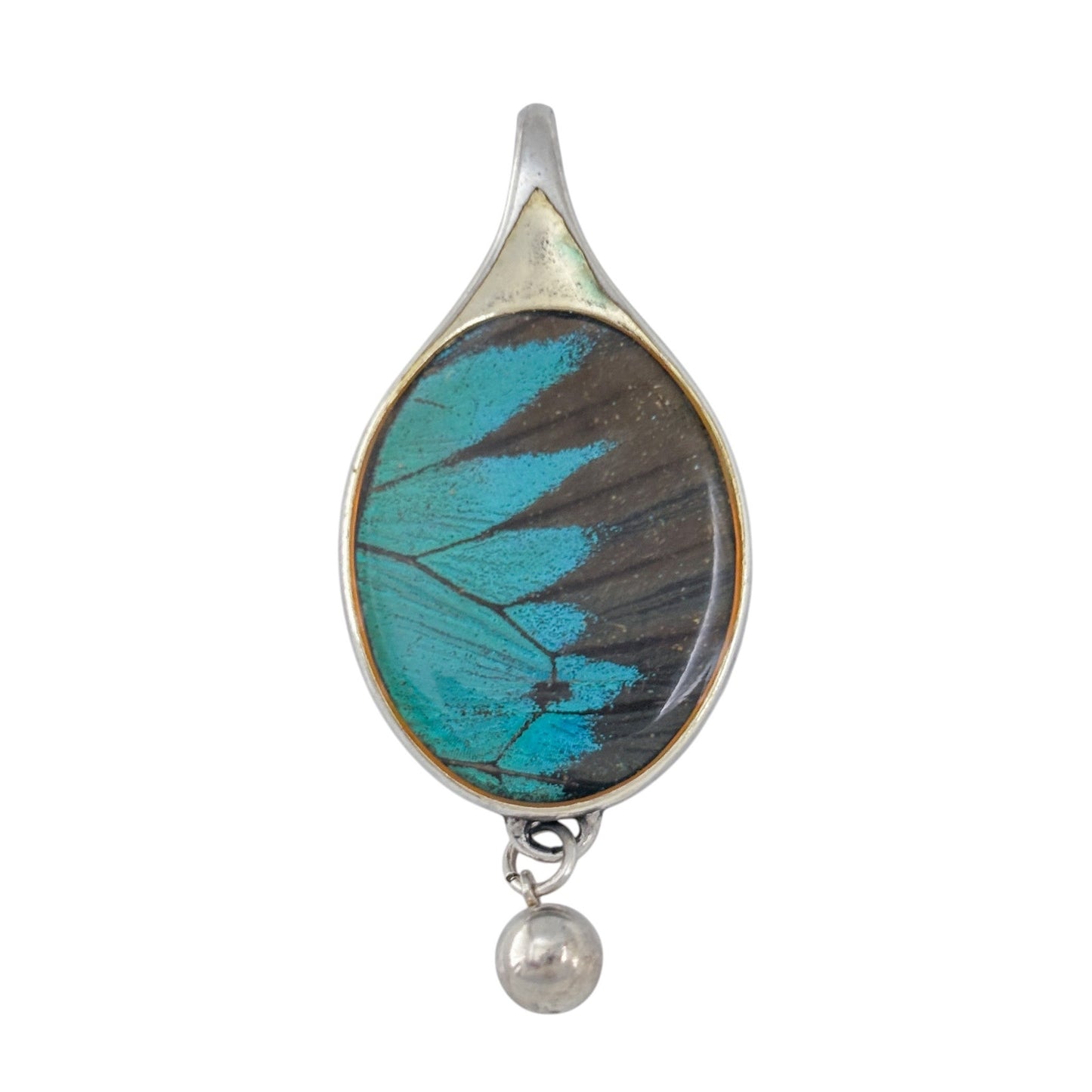 Vintage Barbra Bosco Sterling Silver 925 Morpho Butterfly Pendant