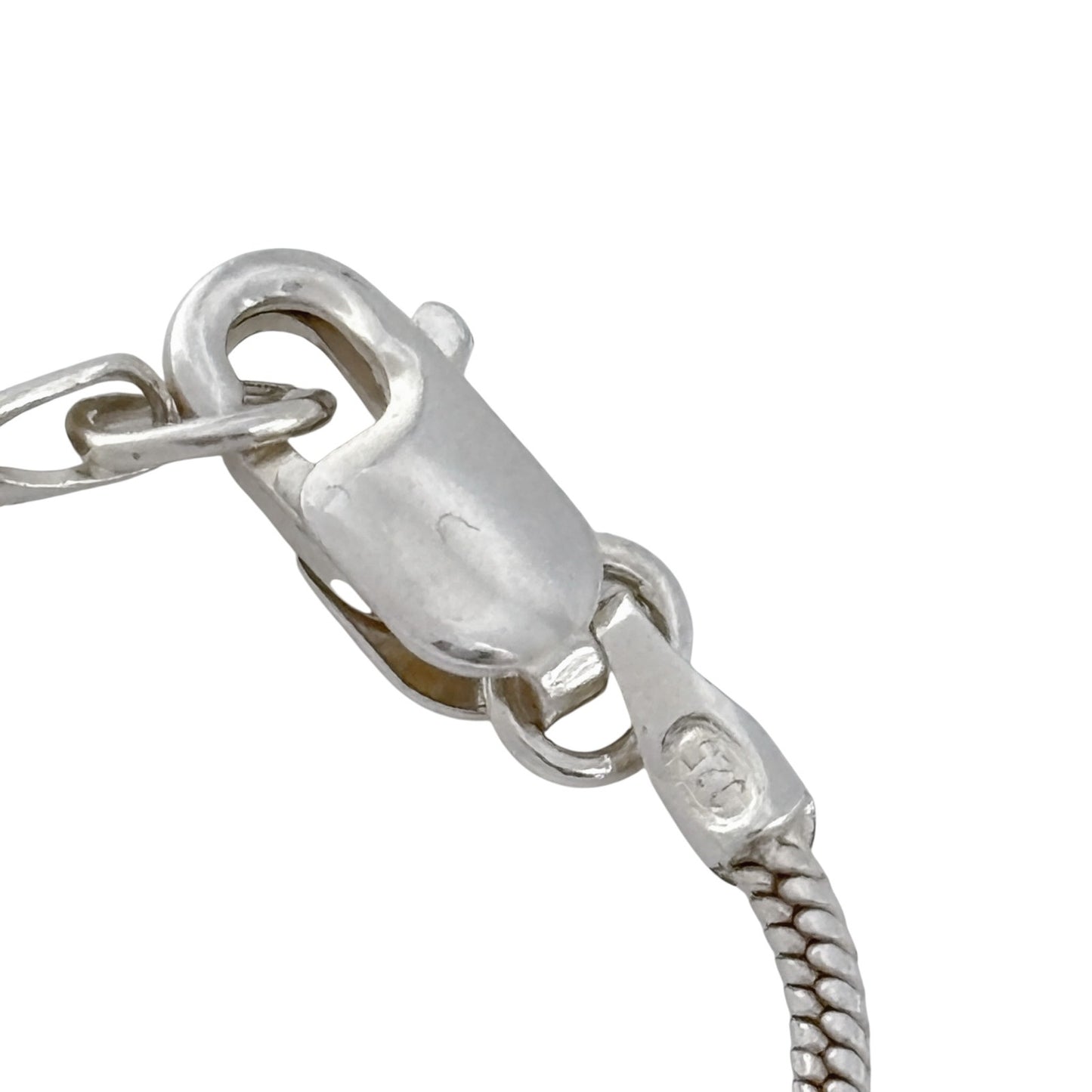 Vintage Sterling Silver 925 Snake Chain Necklace 20"