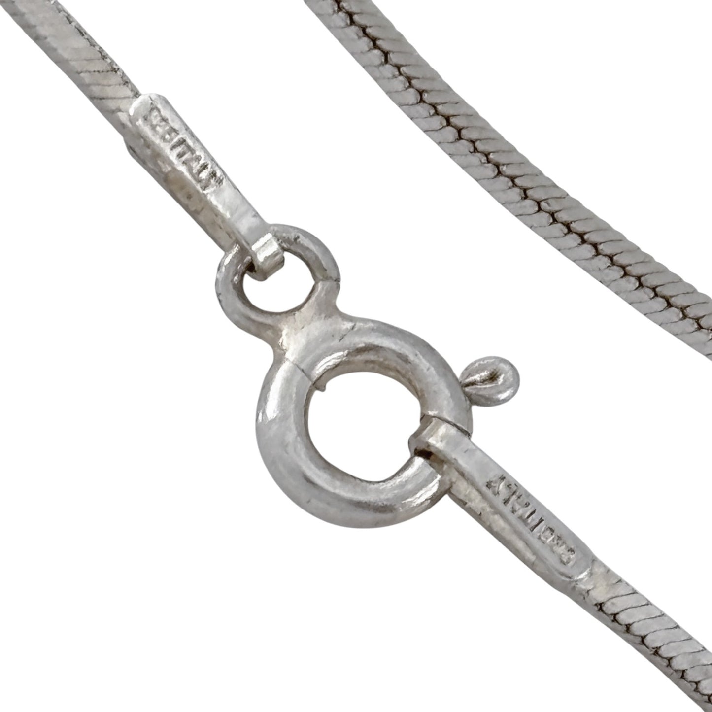 Vintage Sterling Silver 925 Snake Chain Necklace 16"
