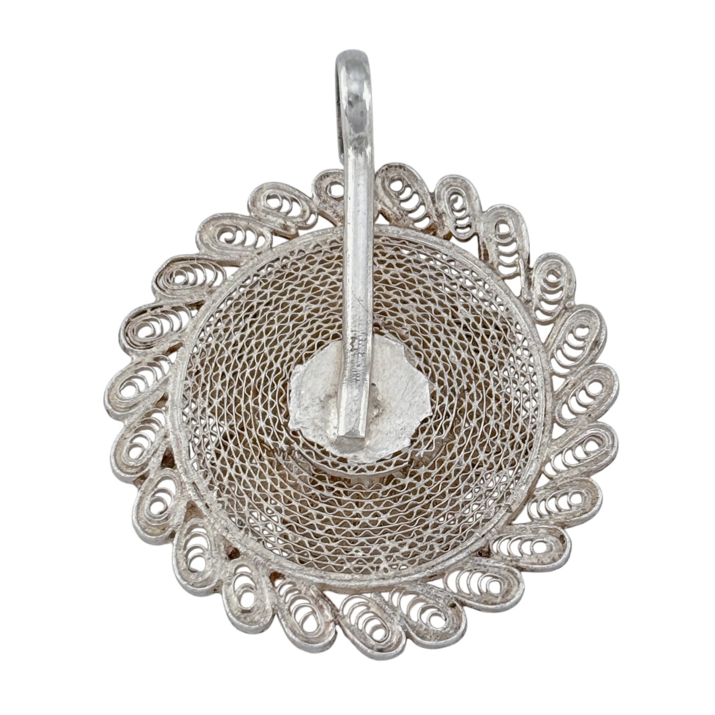Vintage Sterling Silver 925 Filigree Pendant