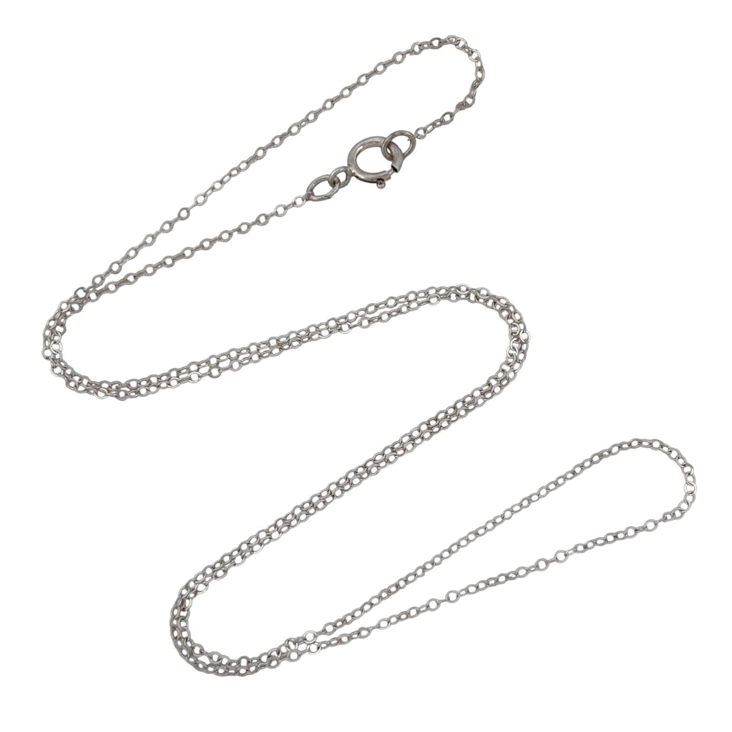 Vintage Sterling Silver 925 Cable Link Chain Necklace 16"
