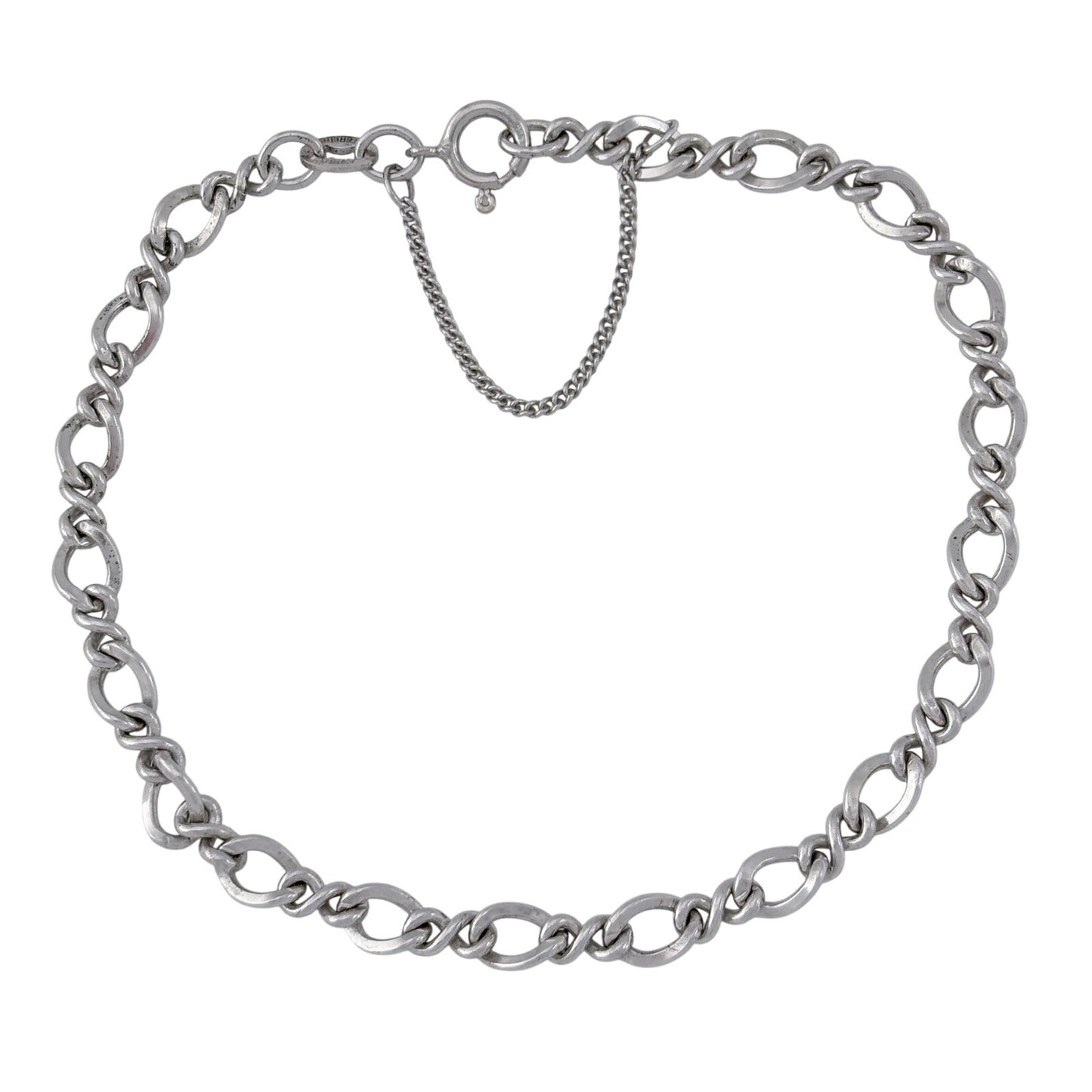 Vintage Avery Sterling Silver 925 Chain Bracelet 7"